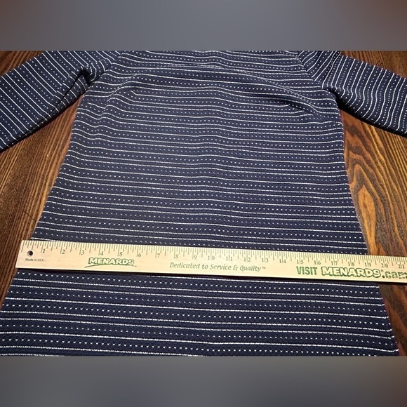 Ann Taylor Loft mini shift Dress women’s S blue white preppy coastal grandma - Picture 11 of 16